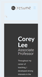 Mobile Screenshot of coreylee.me